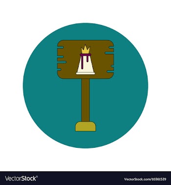 In flat design of volcano vector image