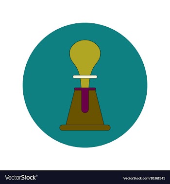 In flat design of volcano vector image