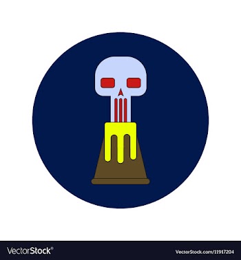 In flat design of volcano vector image
