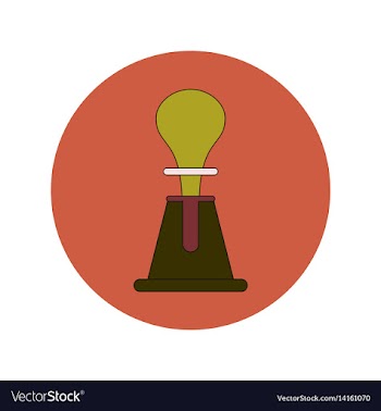 In flat design of volcano vector image