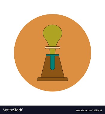 In flat design of volcano vector image