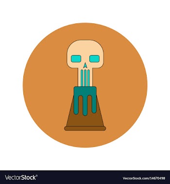 In flat design of volcano vector image