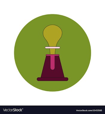 In flat design of volcano vector image