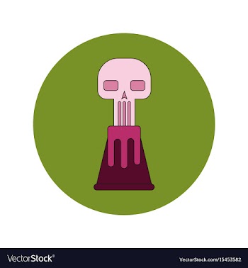 In flat design of volcano vector image