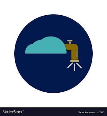 In flat design of water crane vector image