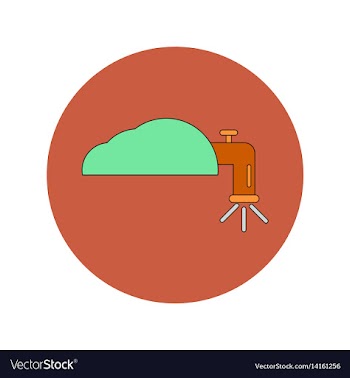 In flat design of water crane vector image