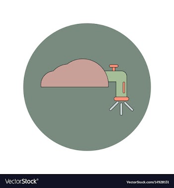 In flat design of water crane vector image