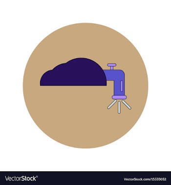In flat design of water crane vector image