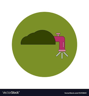 In flat design of water crane vector image