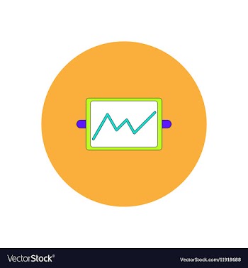In flat design of whiteboard vector image