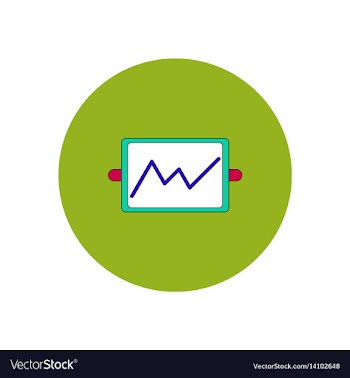 In flat design of whiteboard vector image