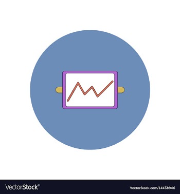 In flat design of whiteboard vector image