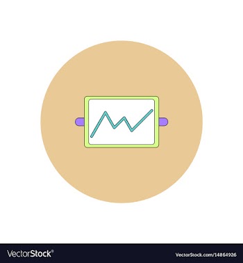 In flat design of whiteboard vector image