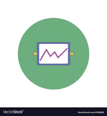 In flat design of whiteboard vector image