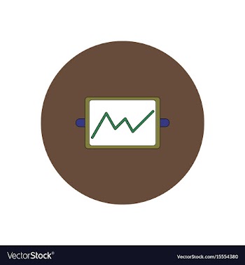 In flat design of whiteboard vector image