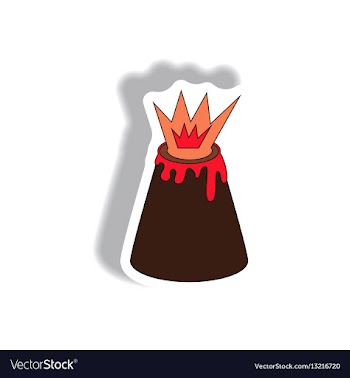 In flat paper sticker design vector image