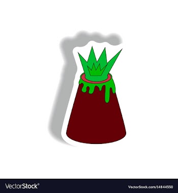 In flat paper sticker design vector image