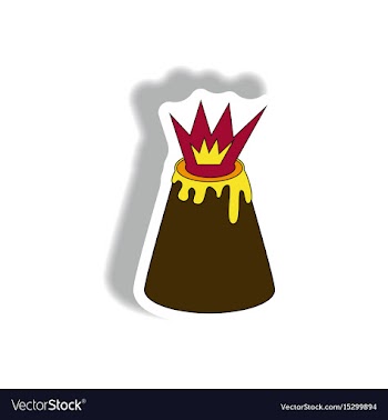 In flat paper sticker design vector image