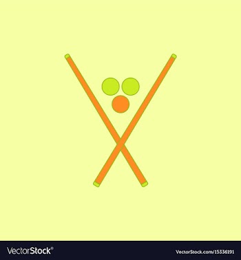 In flat style billiard balls vector image