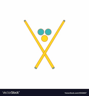 In flat style billiard balls vector image