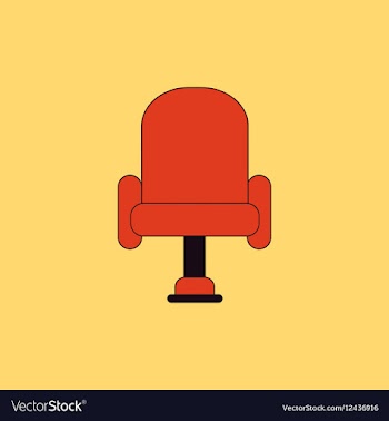 In flat style cineama chair vector image