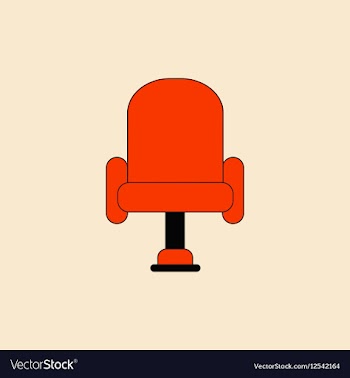 In flat style cineama chair vector image