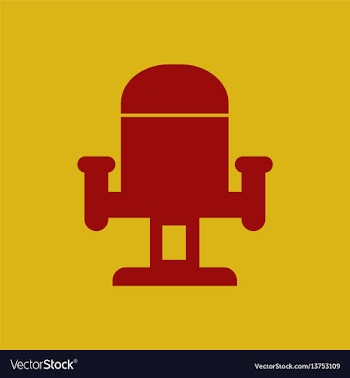 In flat style cineama chair vector image
