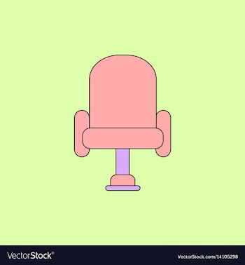 In flat style cineama chair vector image