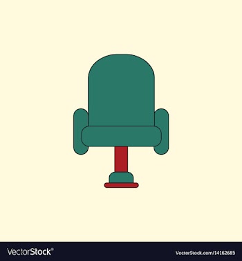 In flat style cineama chair vector image