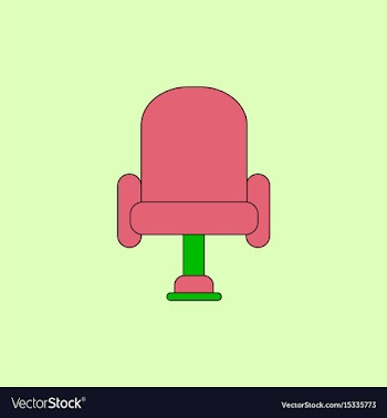 In flat style cineama chair vector image