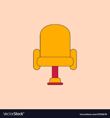 In flat style cineama chair vector image