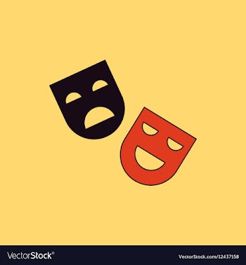 In flat style Comedy and vector image
