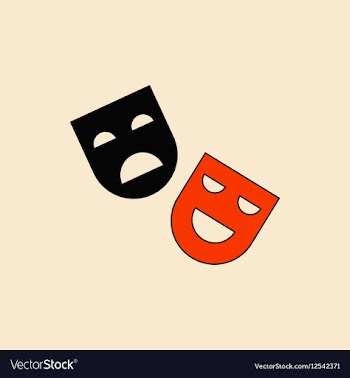 In flat style Comedy and vector image