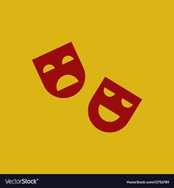 In flat style comedy and vector image