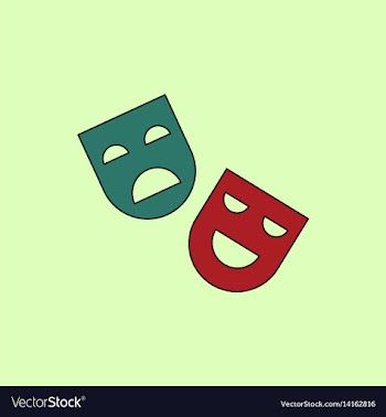 In flat style comedy and vector image
