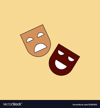In flat style comedy and vector image