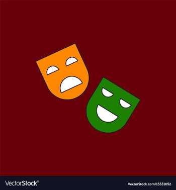 In flat style comedy and vector image