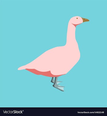 In flat style goose vector image