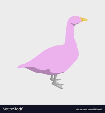 In flat style goose vector image