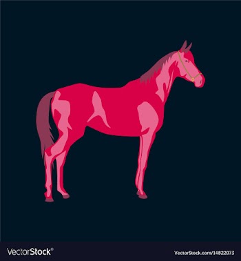 In flat style horse vector image