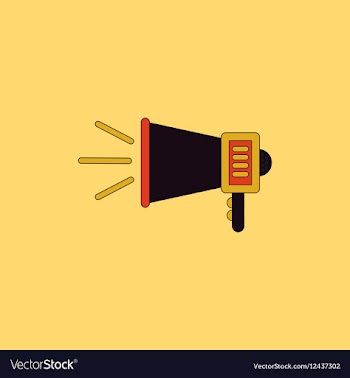 In flat style Loudspeaker vector image