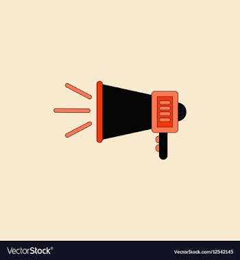 In flat style Loudspeaker vector image