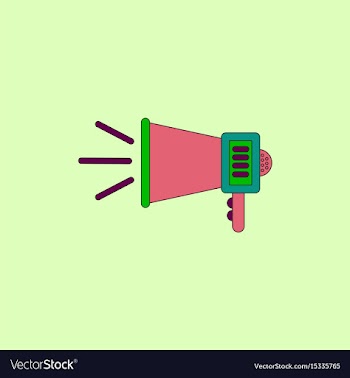 In flat style loudspeaker vector image