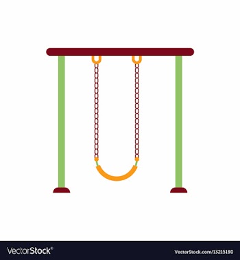 In flat style park playground vector image