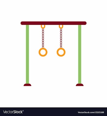 In flat style park playground vector image