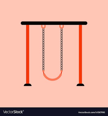 In flat style park playground vector image