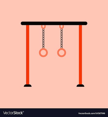 In flat style park playground vector image
