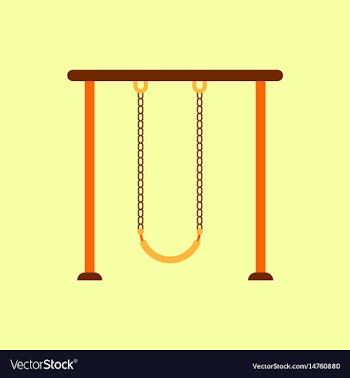 In flat style park playground vector image