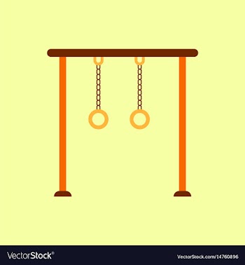 In flat style park playground vector image