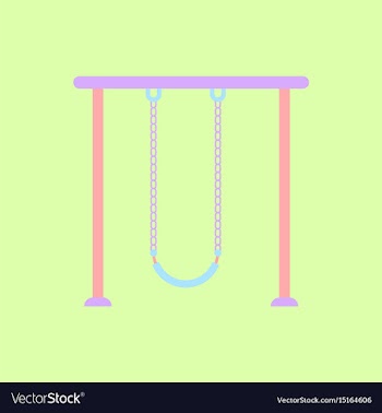 In flat style park playground vector image